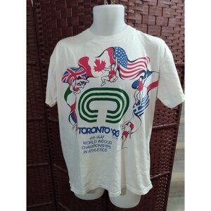 Vintage 1993 Toronto World Indoor Championships In Athletics T Shirt 90s XL IAAF